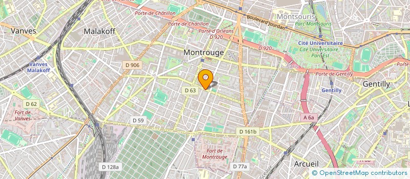 localisation de l'entreprise S'CARS FACE à MONTROUGE
