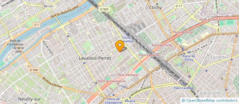 localisation de l'entreprise S. CIVILE FAMILLE LOUIS ROULLET à LEVALLOIS-PERRET