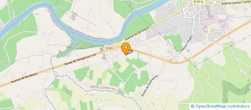 localisation de l'entreprise S CKF à SAINTE LIVRADE SUR LOT