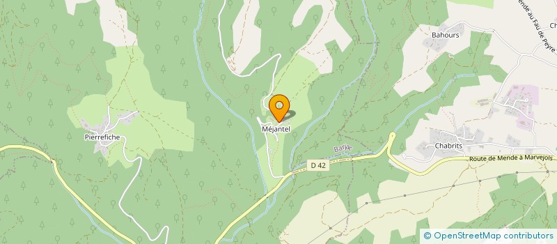 localisation de l'entreprise S-CLADEL  BARJAC