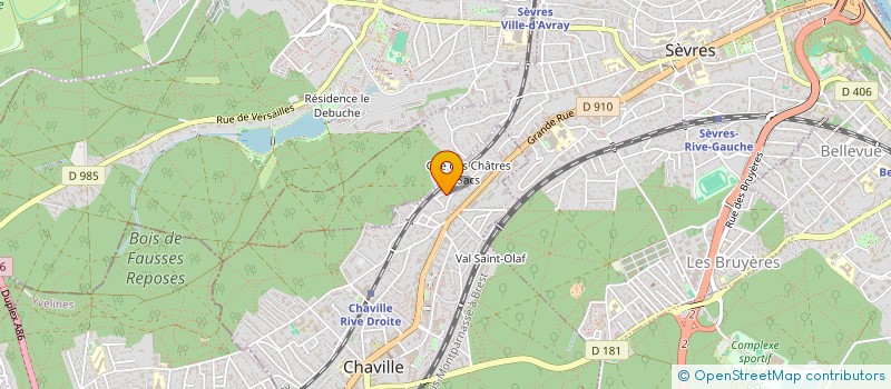 localisation de l'entreprise S'COACH à CHAVILLE