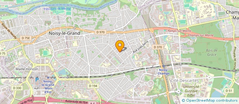 localisation de l'entreprise S-COURS (S-C) à NOISY-LE-GRAND