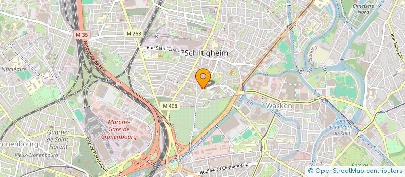 localisation de l'entreprise S-CREATION  SCHILTIGHEIM