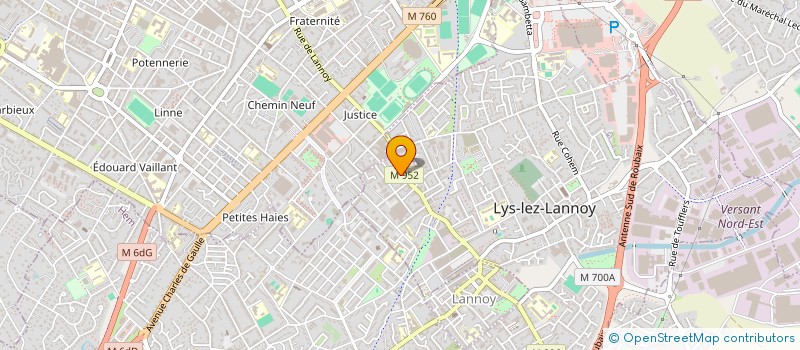 localisation de l'entreprise S CREATION  ROUBAIX