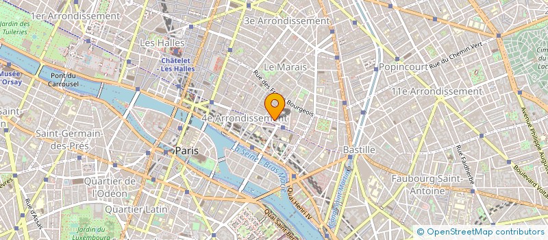 localisation de l'entreprise S.D à PARIS