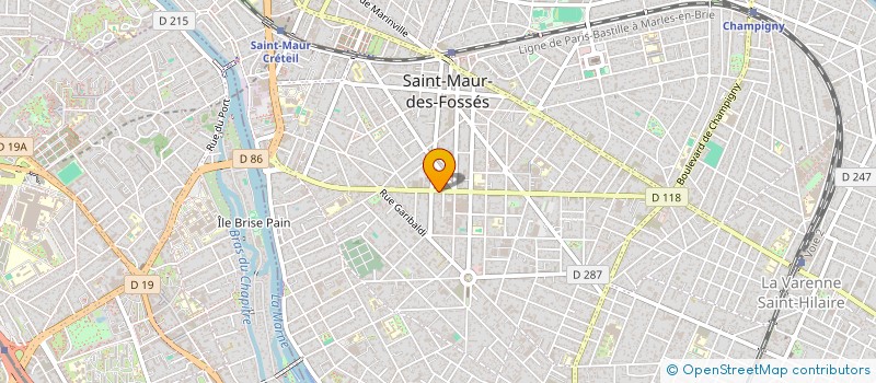 localisation de l'entreprise S.D.A à SAINT-MAUR-DES-FOSSES