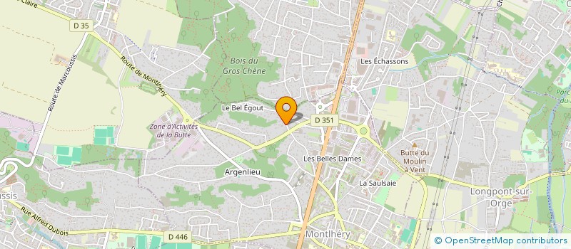 localisation de l'entreprise S.D.A  MONTLHERY