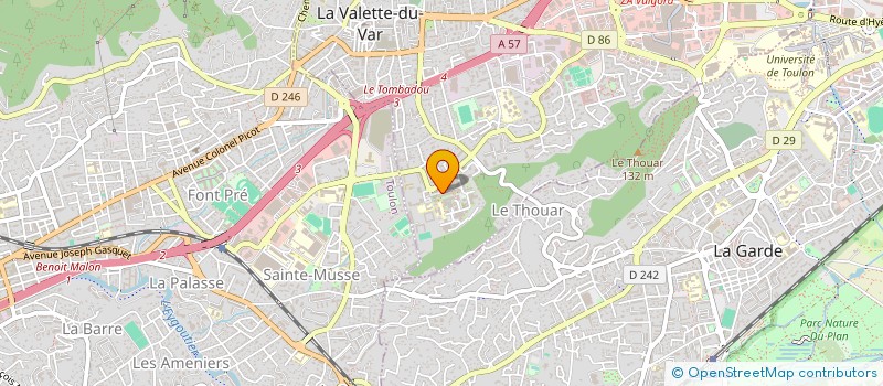 localisation de l'entreprise S D A à LA VALETTE-DU-VAR