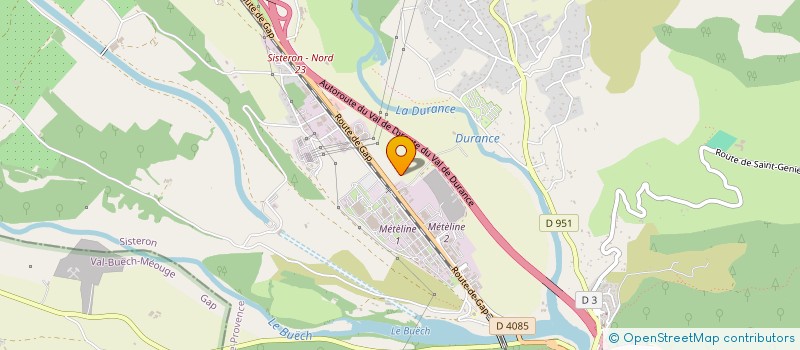 localisation de l'entreprise S.D.A à SISTERON