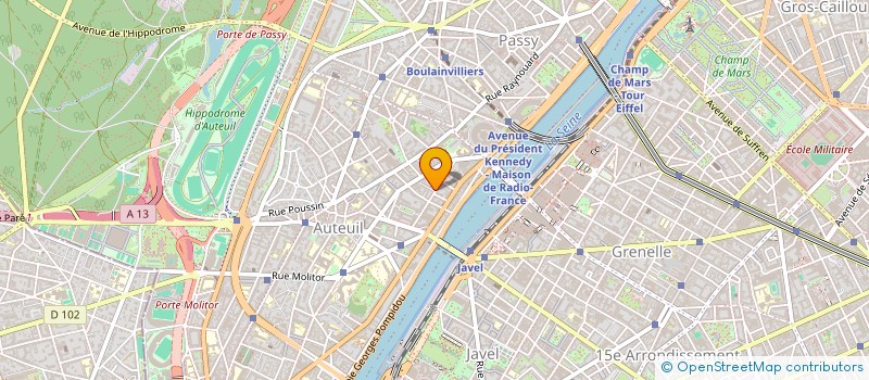 localisation de l'entreprise S.D.A.  PARIS