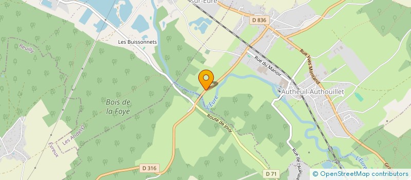 localisation de l'entreprise S.D.A.L.  AUTHEUIL-AUTHOUILLET