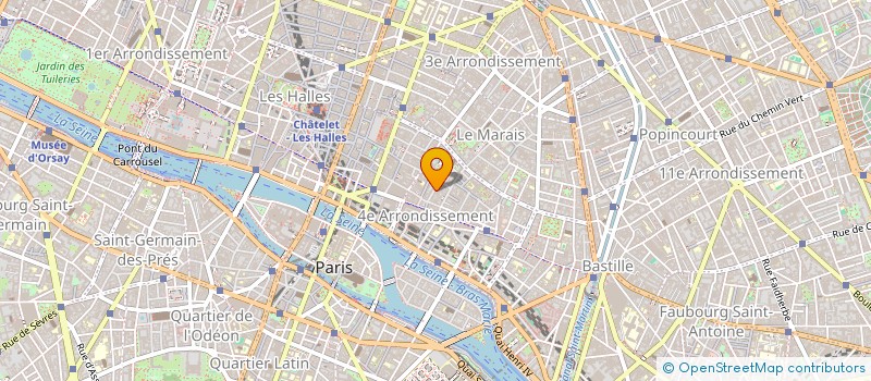 localisation de l'entreprise S.D.A.M à PARIS