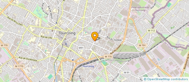 localisation de l'entreprise S D B  TOURCOING