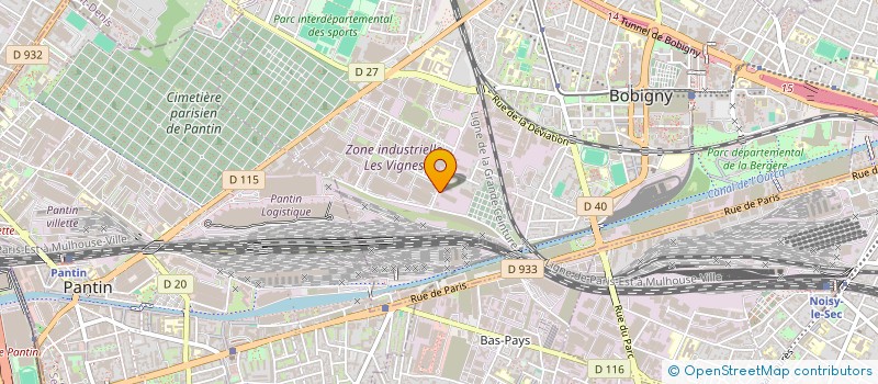 localisation de l'entreprise S.D.B  BOBIGNY