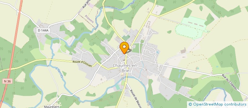 localisation de l'entreprise S.D.B  CHAUMES-EN-BRIE