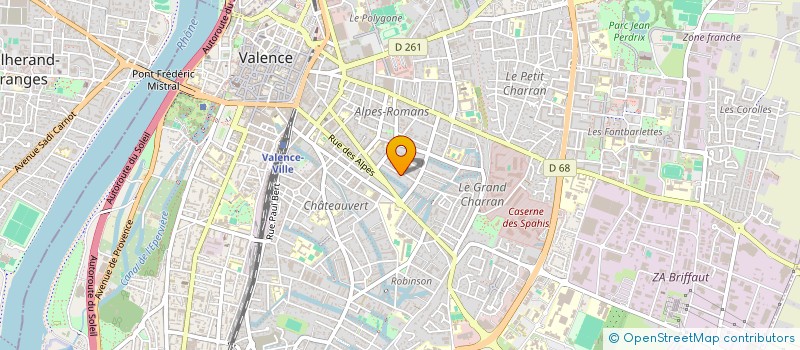 localisation de l'entreprise S.D.B à VALENCE