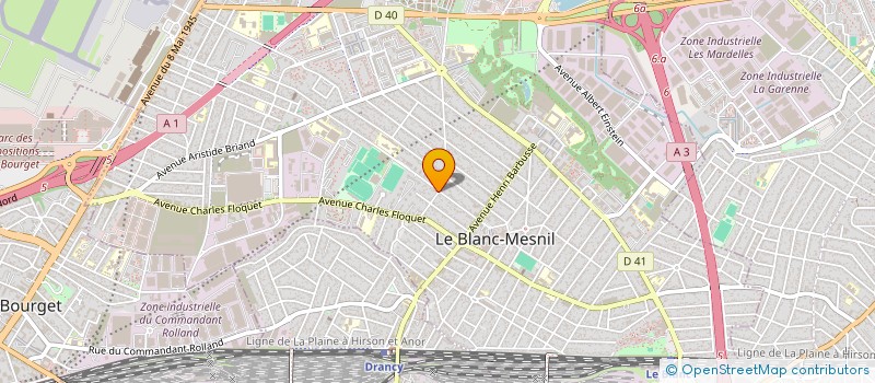 localisation de l'entreprise S.D.B à LE BLANC-MESNIL