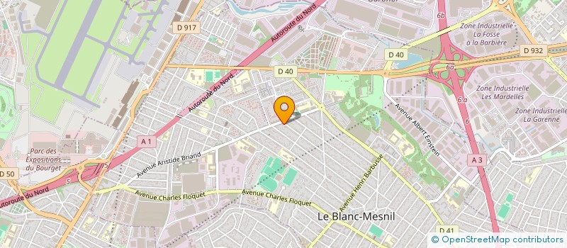 localisation de l'entreprise S.D.B à LE BLANC-MESNIL
