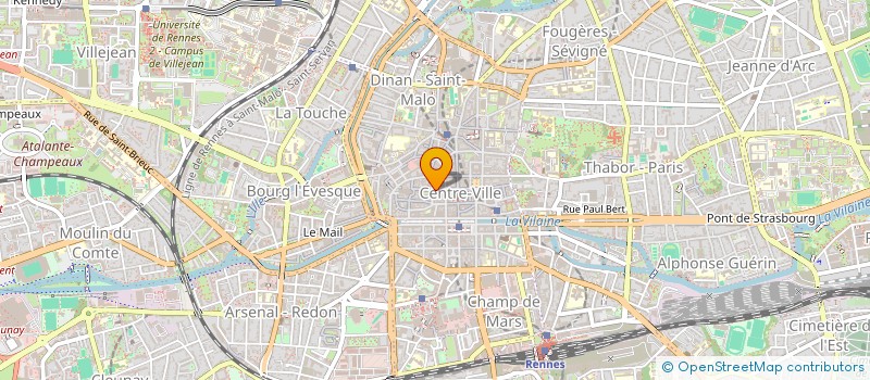 localisation de l'entreprise S.D.B.V. à RENNES