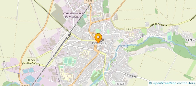 localisation de l'entreprise S D C 15 MAIL OUEST  PITHIVIERS