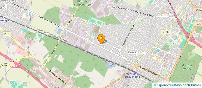 localisation de l'entreprise S.D.C.I. ASNIERES  BEAUCHAMP