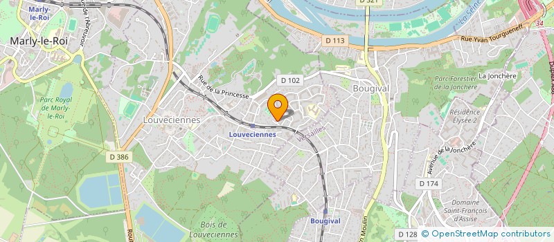 localisation de l'entreprise S.D.C.I. BROGNARD à LOUVECIENNES