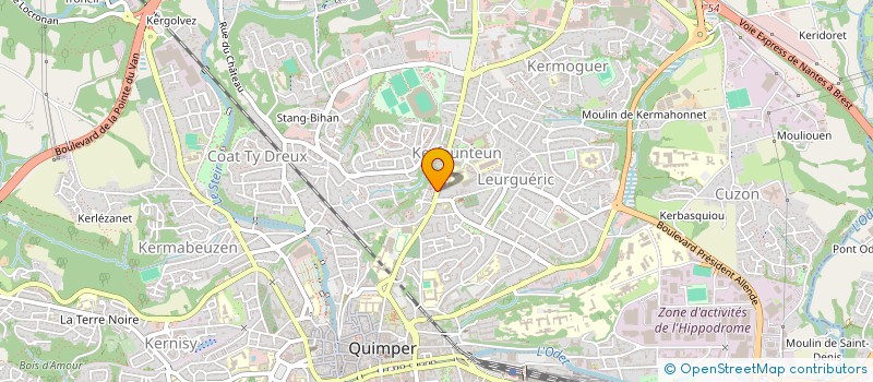 localisation de l'entreprise S D C LE BELVEDERE à QUIMPER