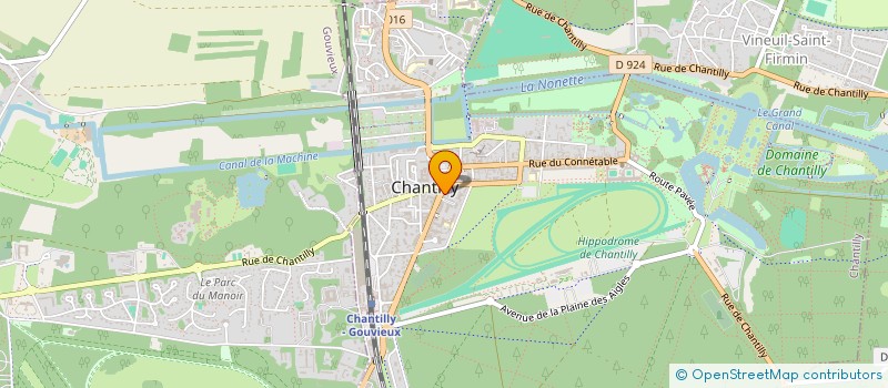 localisation de l'entreprise S.D. CHANTILLY à CHANTILLY
