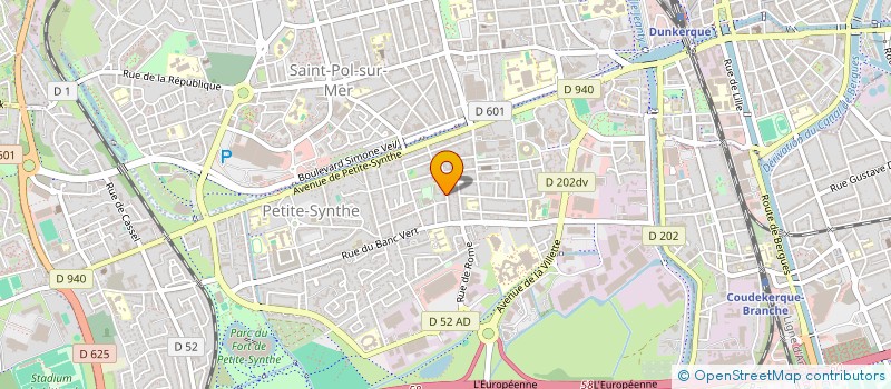 localisation de l'entreprise S.D.CONSULTING à DUNKERQUE