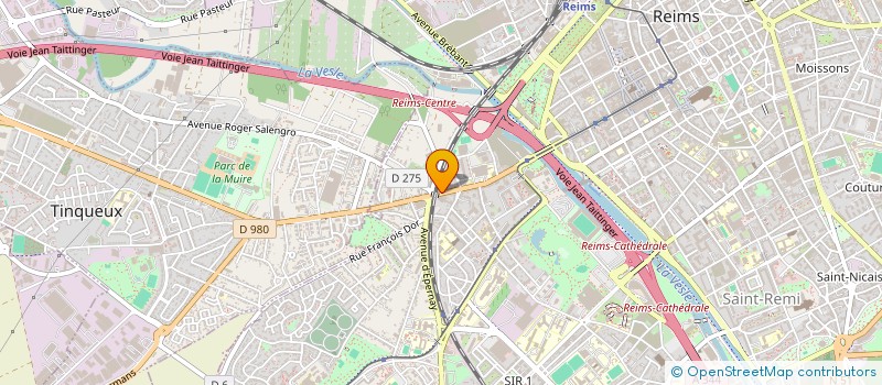 localisation de l'entreprise S.D.D.  REIMS