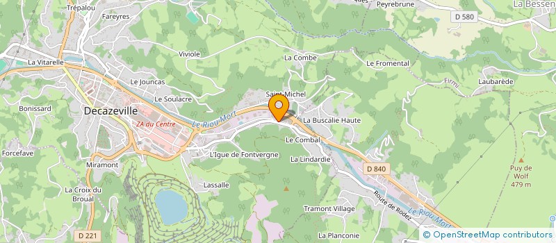 localisation de l'entreprise S.D.D.M. MAZUR à DECAZEVILLE