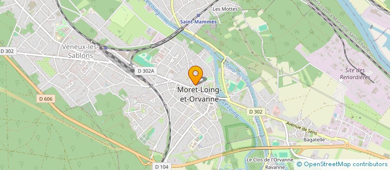 localisation de l'entreprise S-D-E  MORET-LOING-ET-ORVANNE