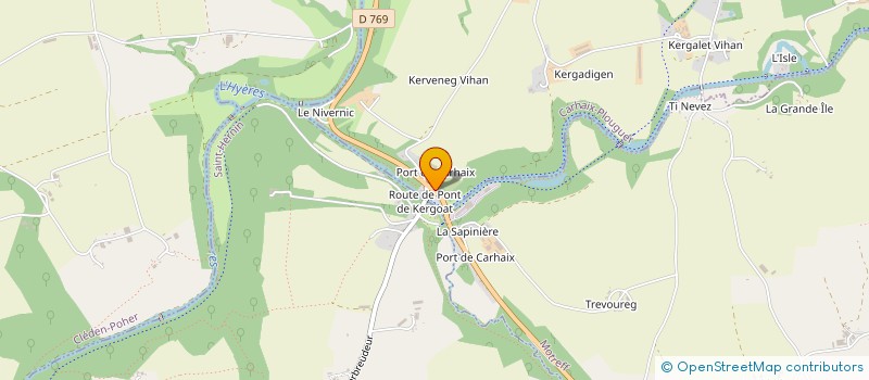 localisation de l'entreprise S D E DEVELOPPEMENT  CARHAIX-PLOUGUER