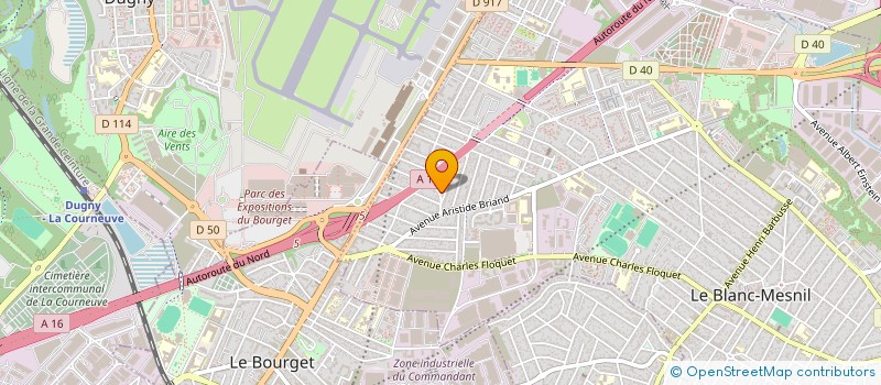 localisation de l'entreprise S.D.E.S à LE BLANC-MESNIL
