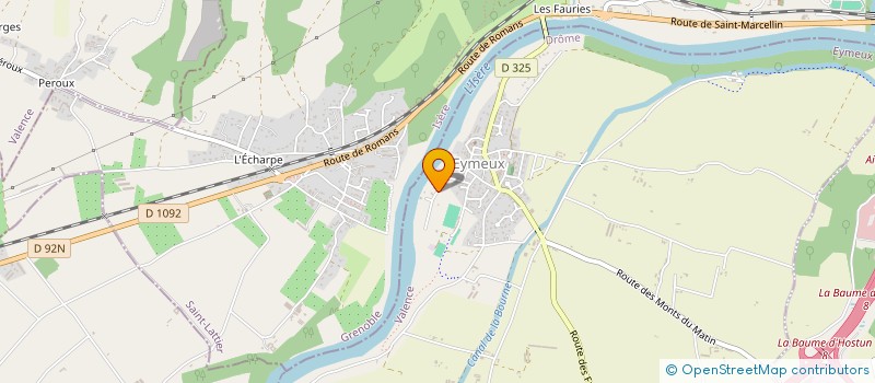 localisation de l'entreprise S.D.F.  EYMEUX