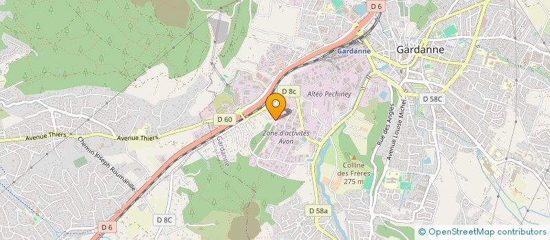 localisation de l'entreprise S.D.F.C.  GARDANNE