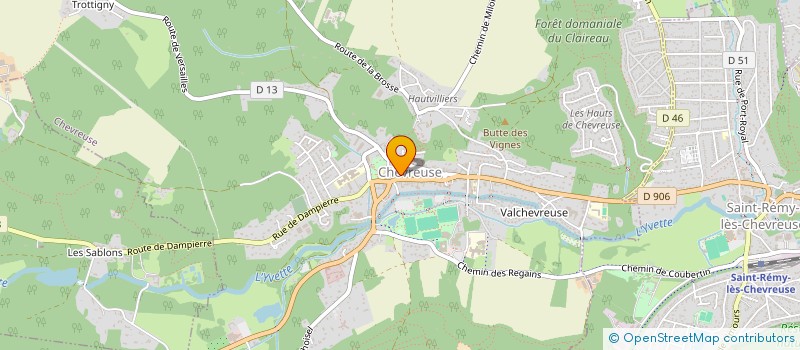 localisation de l'entreprise S.D.G.1  CHEVREUSE