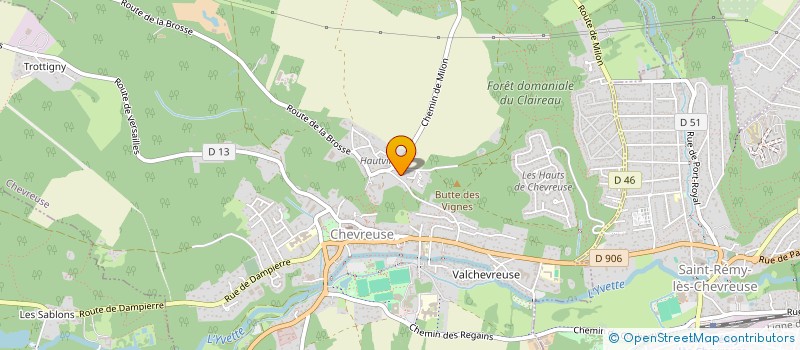 localisation de l'entreprise S.D.G.  CHEVREUSE