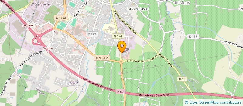 localisation de l'entreprise S.D.G à LANGON