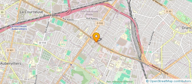 localisation de l'entreprise S D H à LA COURNEUVE