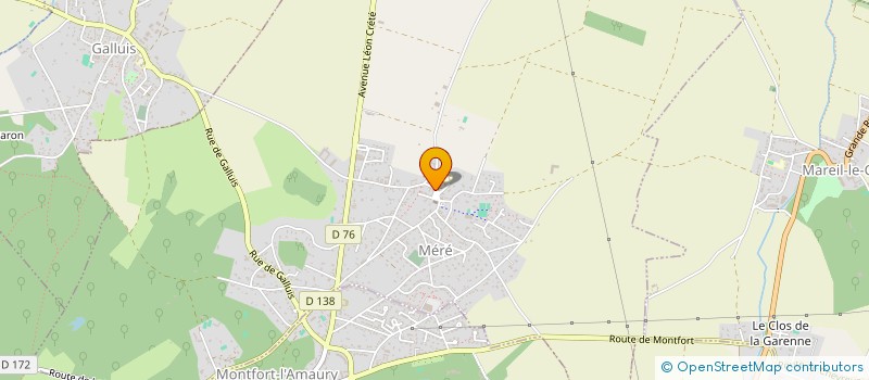 localisation de l'entreprise S.D.H.  MERE