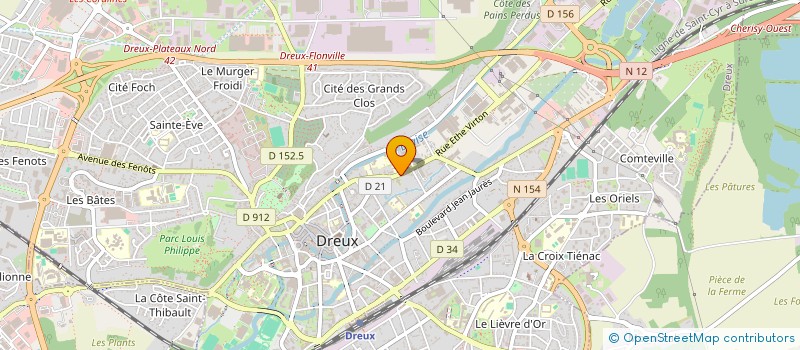 localisation de l'entreprise S.D.I. à DREUX
