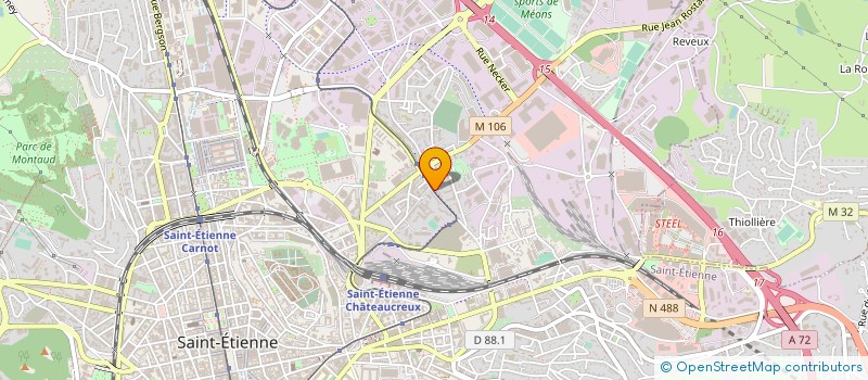 localisation de l'entreprise S D J SERVICES à SAINT-ETIENNE