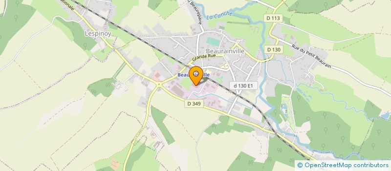 localisation de l'entreprise S.D.K. à BEAURAINVILLE