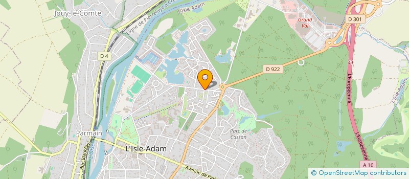 localisation de l'entreprise S D K  L'ISLE-ADAM