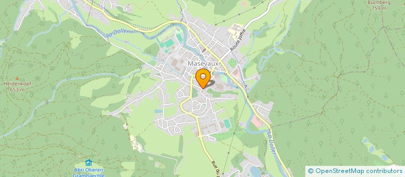 localisation de l'entreprise S.D.K. SARL  MASEVAUX-NIEDERBRUCK