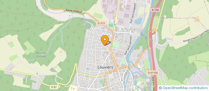 localisation de l'entreprise S.D.L. FINANCES à LOUVIERS