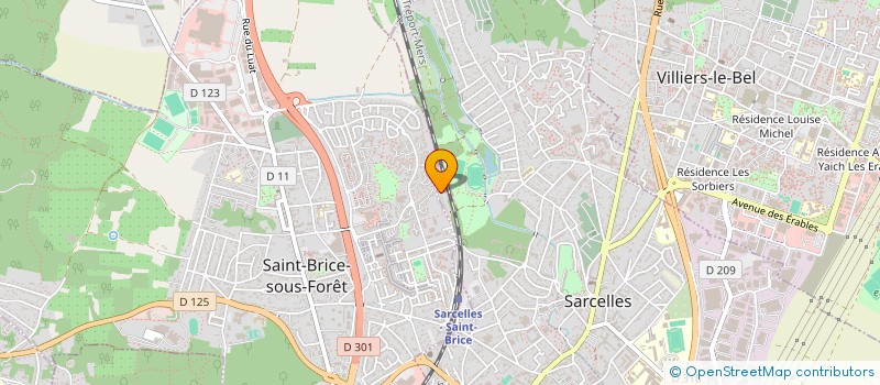 localisation de l'entreprise S.D.L.V.  SARCELLES