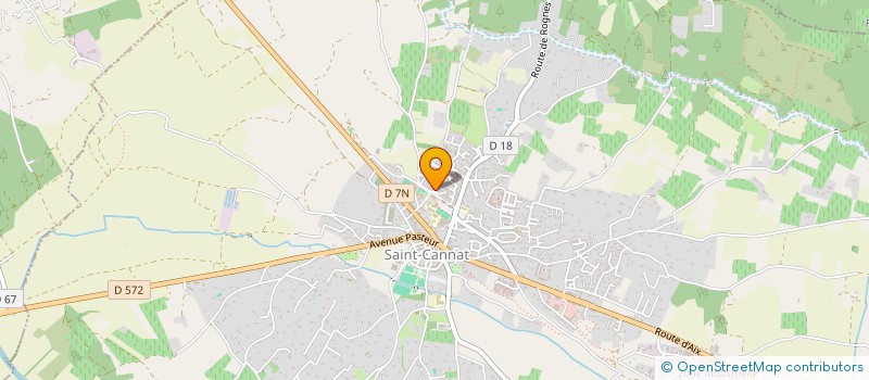 localisation de l'entreprise S.D  LAVAGE  SAINT-CANNAT