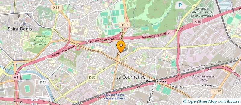 localisation de l'entreprise S.D.M. à LA COURNEUVE